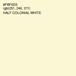 #FBF6D3 - Half Colonial White Color Image